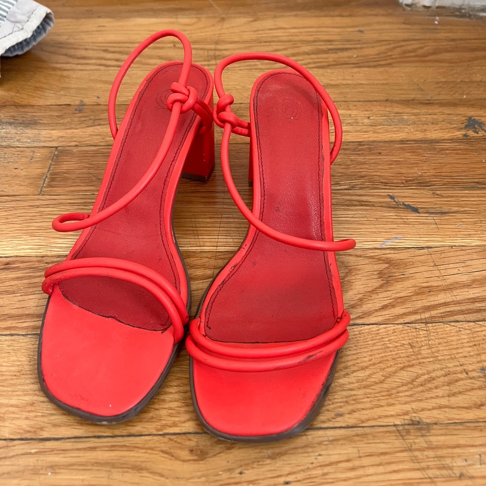 Urban Outfitters Red heeled sandals